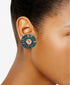Inc Gold-Tone 1-3/4"Christmas Crystal &Tassel Wreath Stud Earrings $29